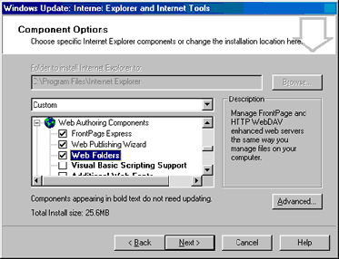 IE Web Folders Install